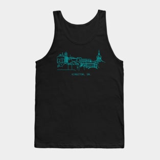 Kingston skyline line art Tank Top